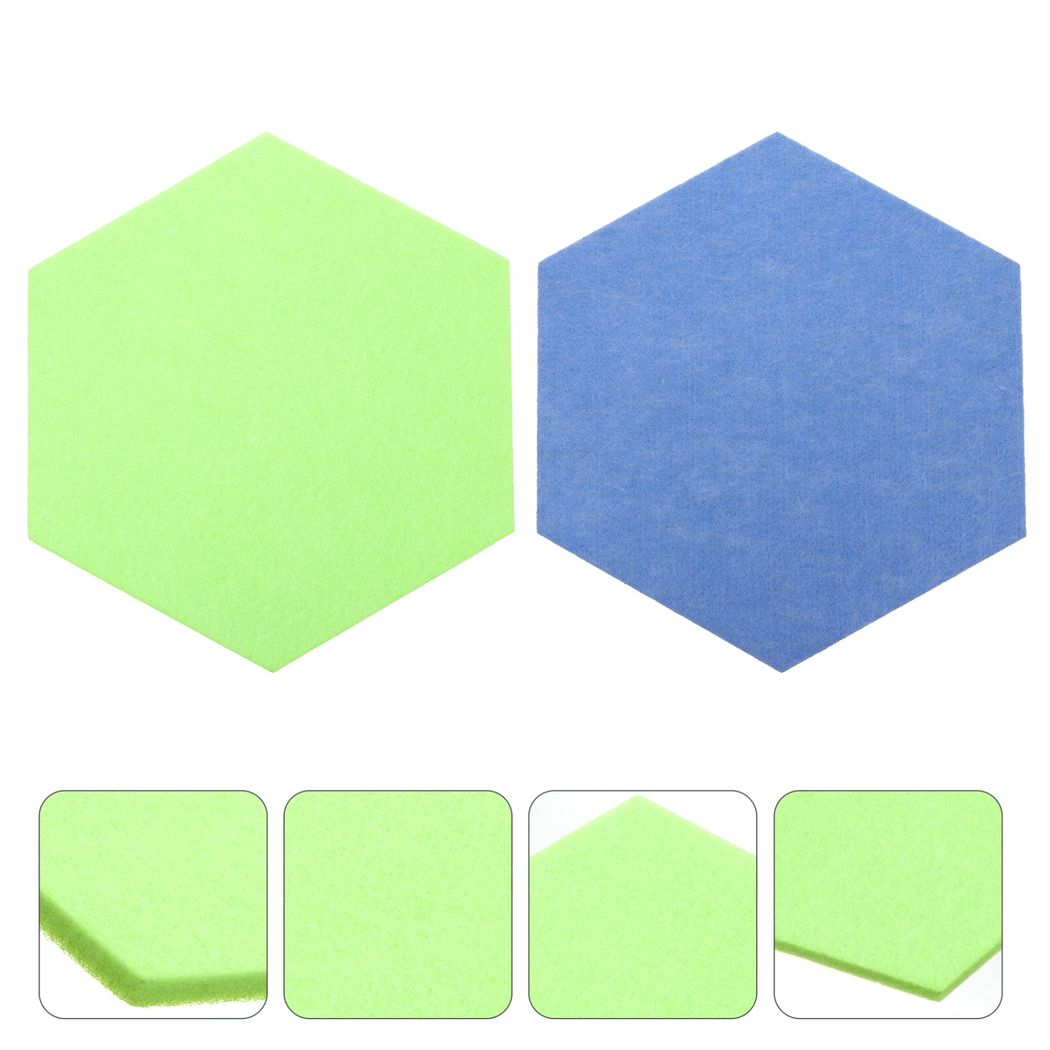 2pcs Hexagon Felt Message Board Photo Display Board Felt Wall Display Board