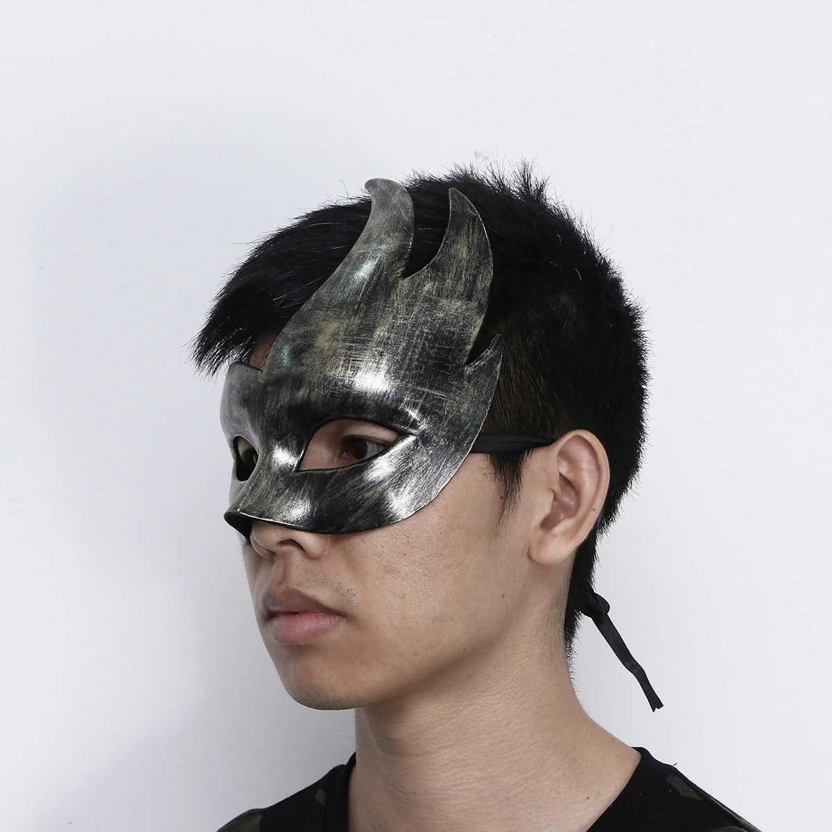 Half Face Masquerade Mask Masquerade Ball Mask Cool Vintage Mask Decoration for Halloween Party Golden