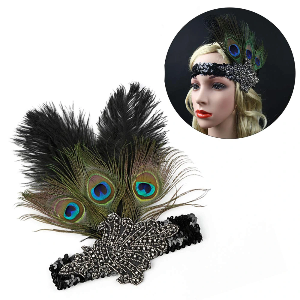 Headband Headdress Masquerade Nightclub Party Headwear Hair Accessory for Women Ladies