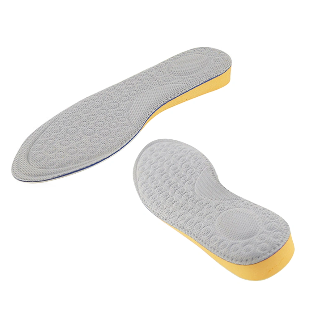 1 Pair of Inner Heightening Insoles Sweat-absorbing Shoe Pads Height Increase Shoe Lifts Size 41-42 (1.5cm)