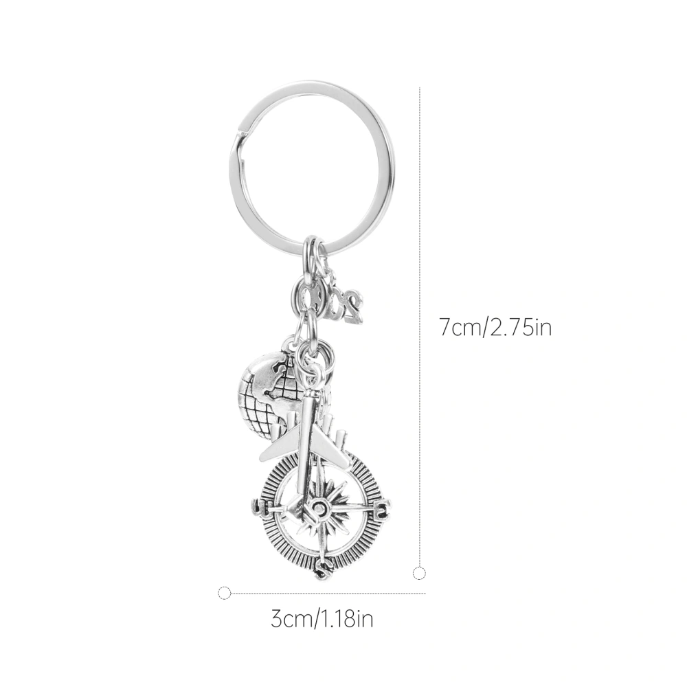 2 Pcs Novel Key Pendants Key Chians Bag Ornaments Graduation Theme Key Rings