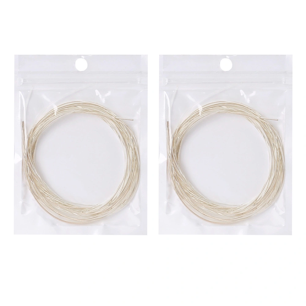 2 Bags Professional Acoustic Guitar Strings Durable Guitar Strings Guitar Cable