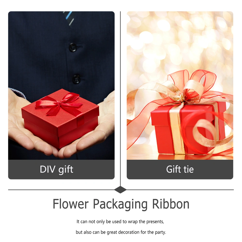 1 Roll Xmas Hemp Ribbon Creative Gift Box Ribbon Flowers Packing Ribbons