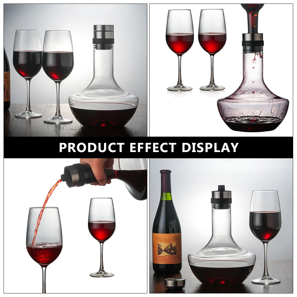 1PC 1000ML Wine Decanter Glass Brandy Champagne Hand-held Fast Decanter