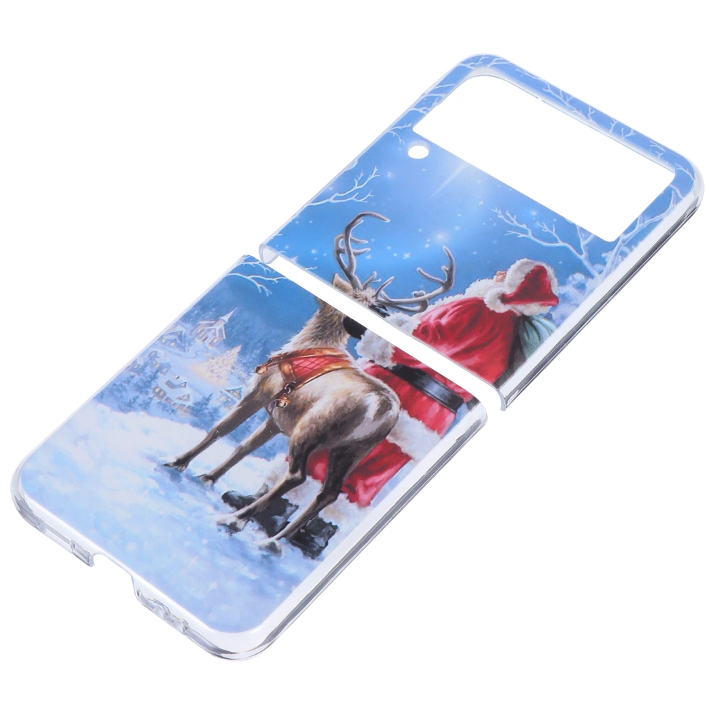 1Pc Christmas Painting Phone Cover Phone Shell Compatible for Samsung Z Flip3