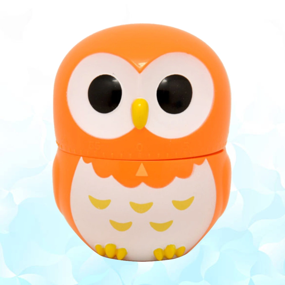 2pcs Kitchen Plastic Timer Cartoon Owl Timer 60 Minutes Mechanical Timer