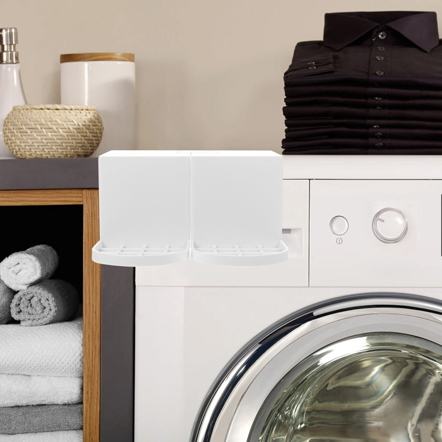 2pcs Laundry Detergent Drip Catcher Detergent Cup Holder Laundry Soap Organizer