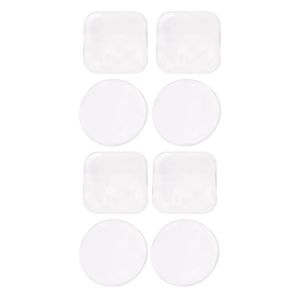 8Pcs Transparent Eyelash Glue Holder Pallet Eyelash Extension Glue Sticker Pads