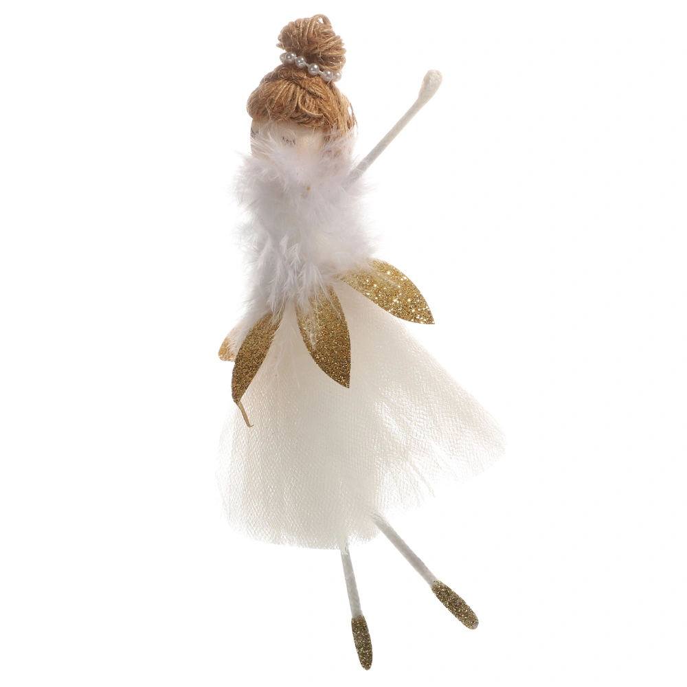 1Pc Decorative Doll Ornaments Adorable Xmas Ballerina Girl Hangings for Kids