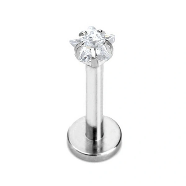 Clear CZ Star Tragus Lip Monroe Ear Triple Cartilage Helix Stud Earring