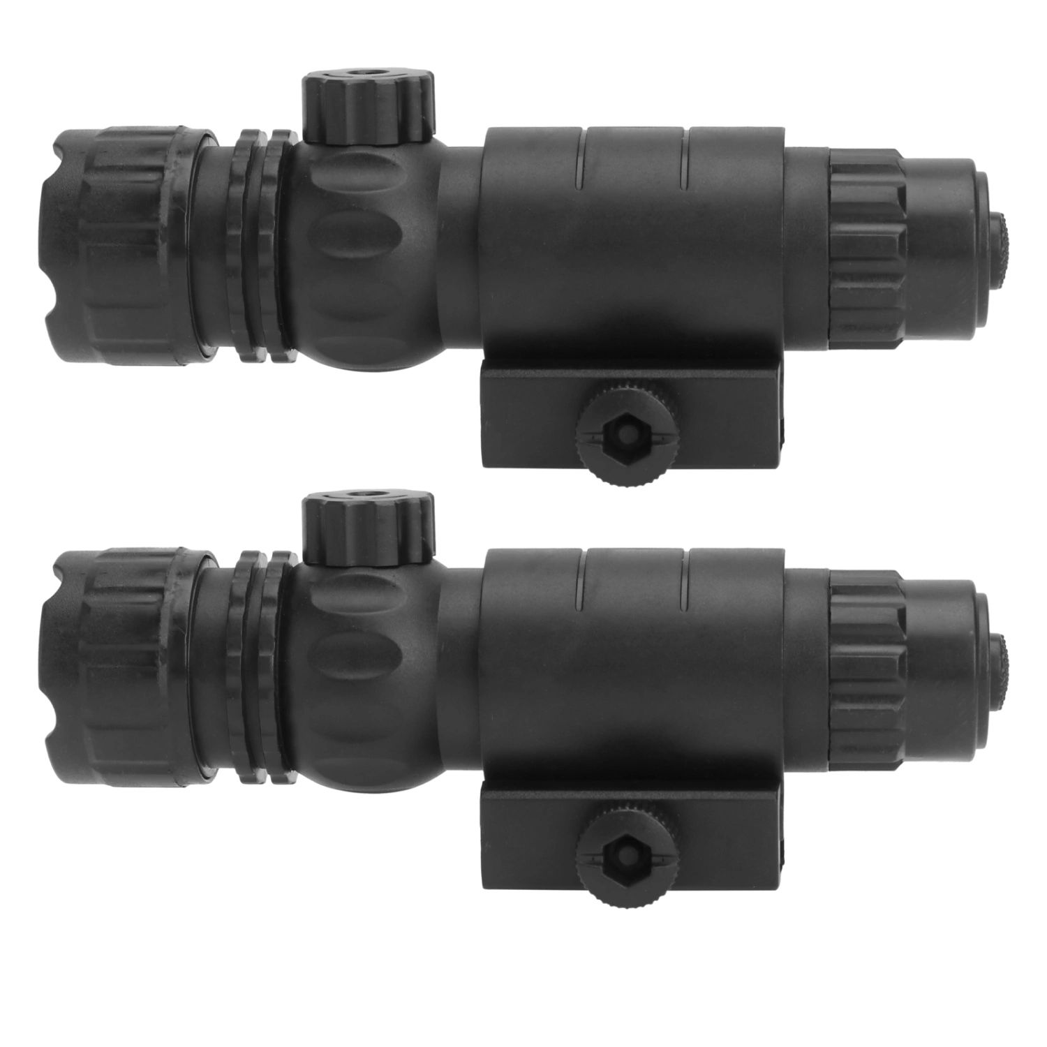2pcs Water Adjustable Infrared Flashlight Universal Rail Water Accessories (Black)