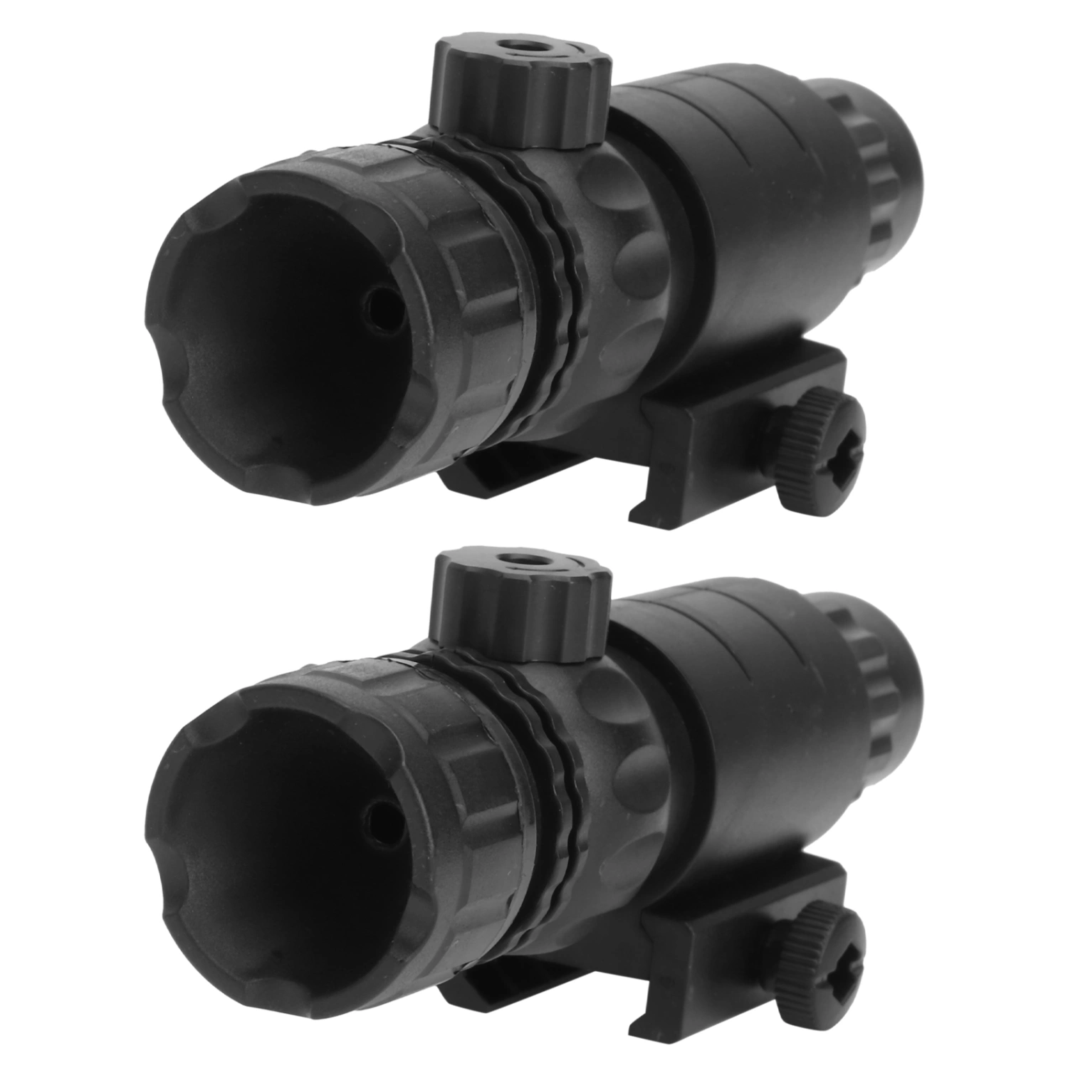 2pcs Water Adjustable Infrared Flashlight Universal Rail Water Accessories (Black)
