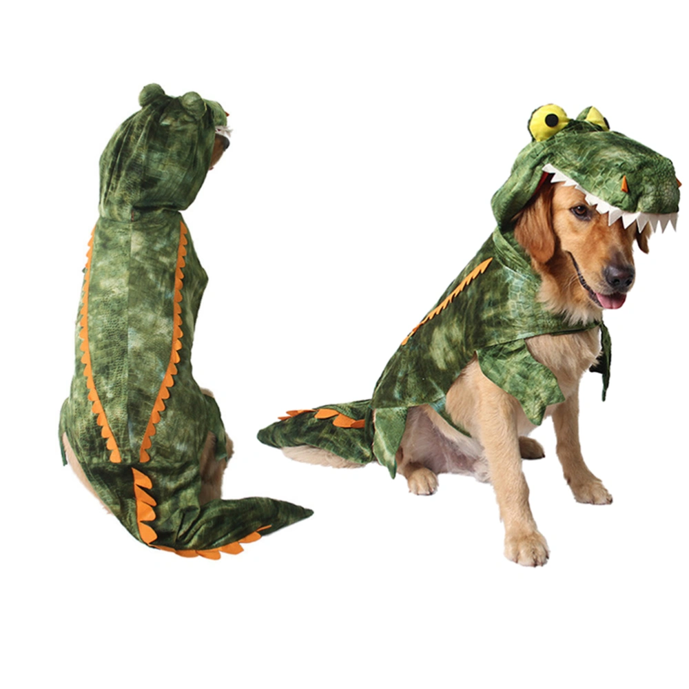 Pet Costume Dog Suit Dog Crocodile Costume Dog Jumpsuit Pet Puppy Supplies - Size XXL