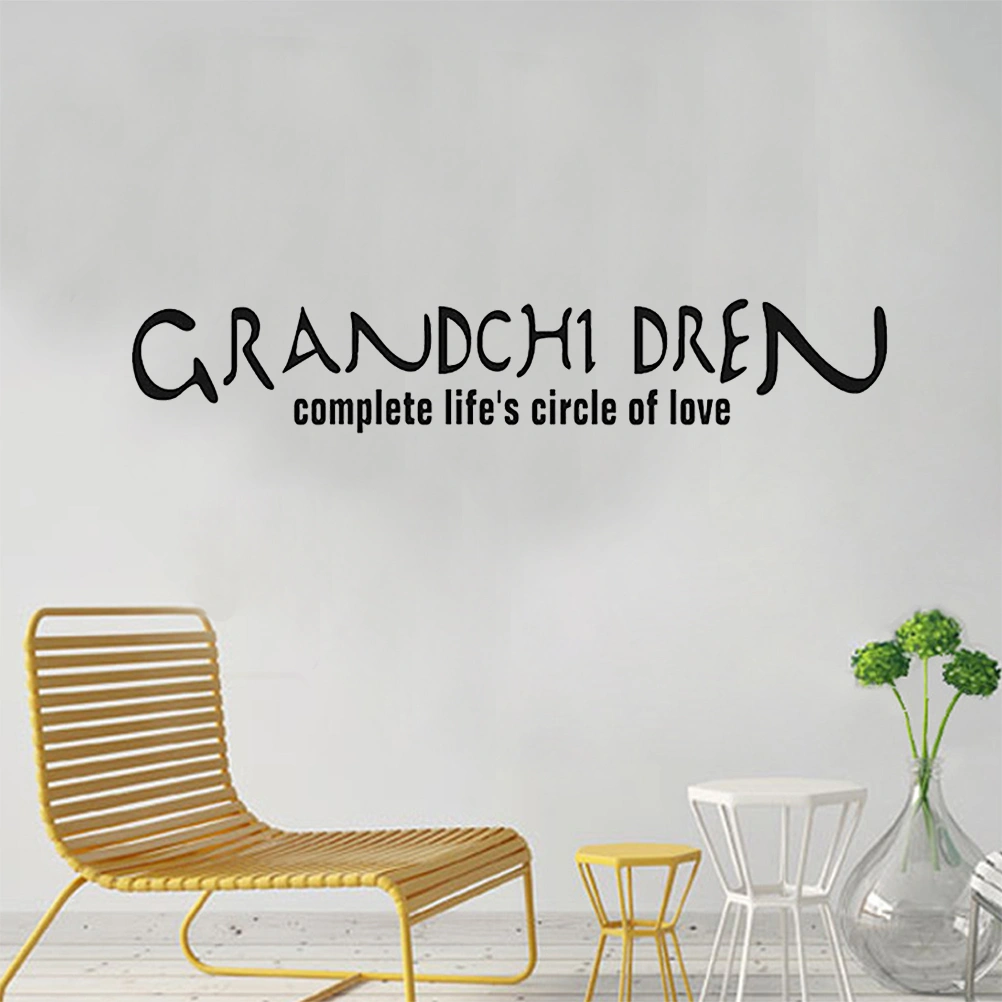 Grandchildren Complete Life's Circle of Love Vinyl Wall Decal Sticker