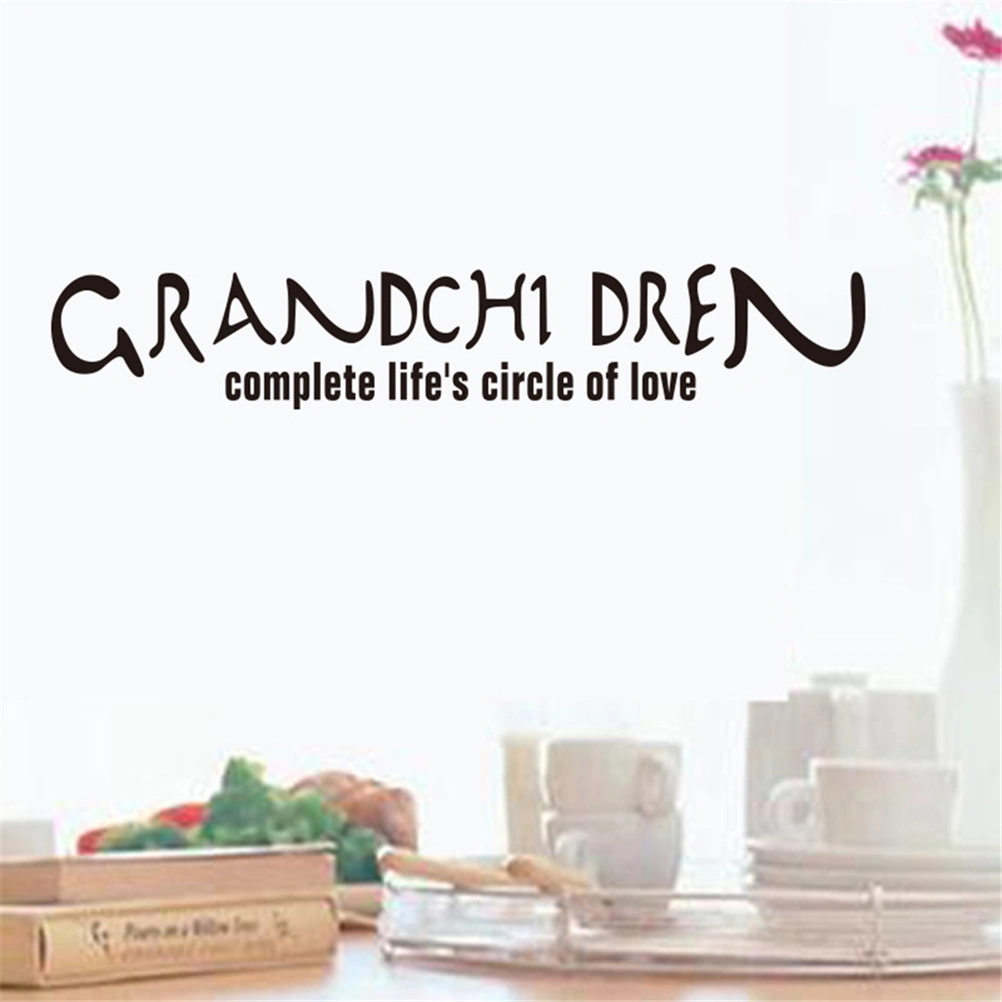 Grandchildren Complete Life's Circle of Love Vinyl Wall Decal Sticker