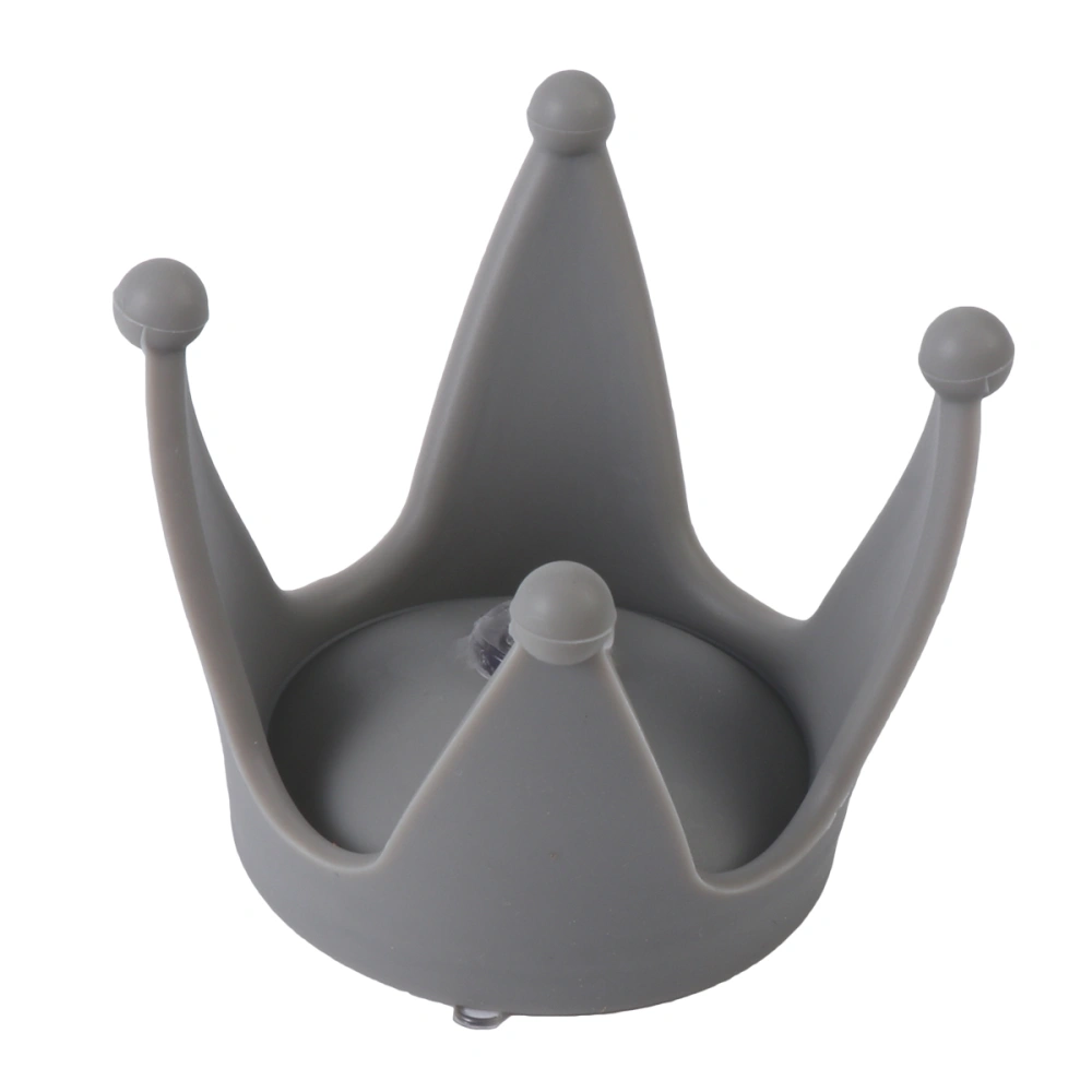 1Pc Helmet Suction Cup Motorcycle Helmet Crown Suction Cup Crown Decoration Headwear Sucker (Crown Double Suction Cup, Grey)