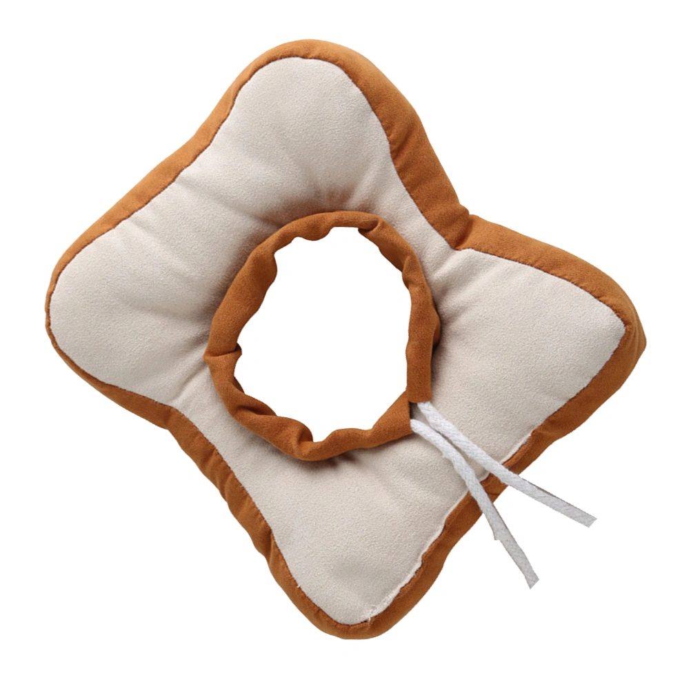 Cartoon Bread Shape Anti-lick Pet Collar Pineapple Elizabethan Collar Protective Pet Neck Ring for Cat Dog