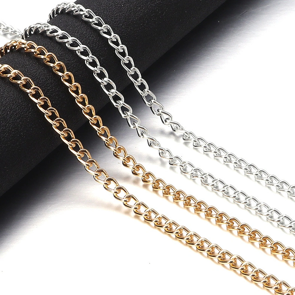 1 Roll Aluminium Chain Twisted Link Chains DIY Crafts Chain Bag Garment Chain