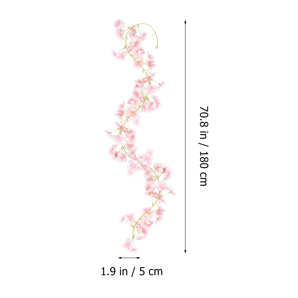 Artificial Flower Rattan Decorative Pendant Sakura Rattan Home Ornament