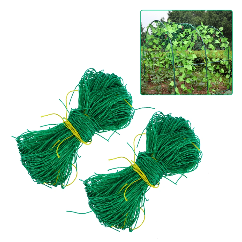 2pcs Climbing Vine Plant Net Gardening Net Garden Supplies 3.6 X 1.8m (Green)