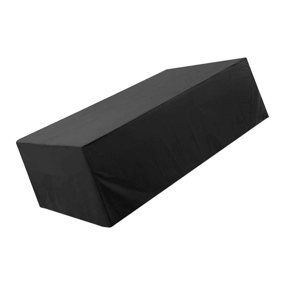 1Pc Outdoor Furniture Cover Yard Table Cover Waterproof Furnitrue Cover Black