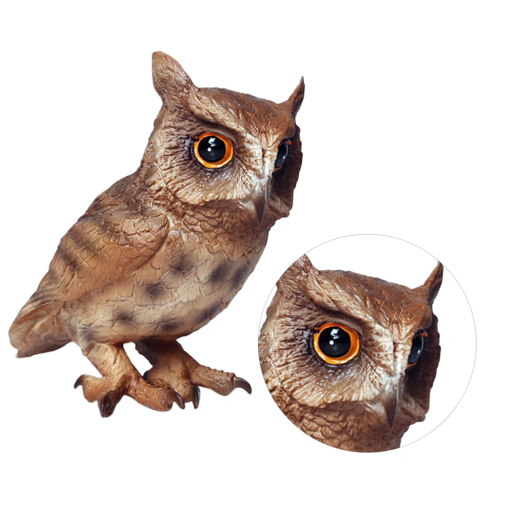 Simulation Owl Model Imitation Wildlife Owl Model Plastic Owl Desktop Adornment Kids Cognitive Toy