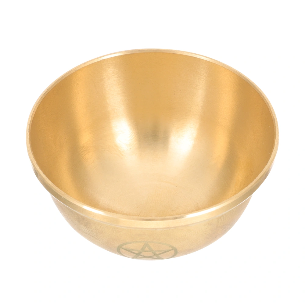 Brass Altar Ritual Bowl Three-phase Month Bowl Altar Furnishing Article