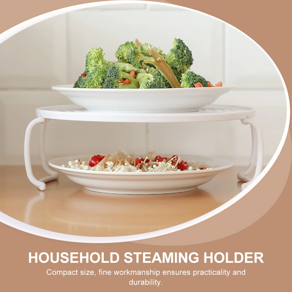 3pcs Pan Pressure Steaming Rack Cooker Heating Food Stand Round Storage Rack