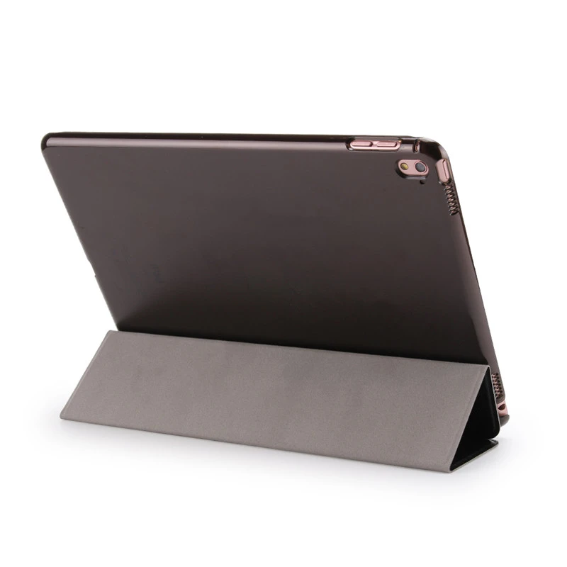 Ultra-thin Auto Wake/Sleep Function Wrap Fold Leather Cover Case for pro 9.7 inch (Black)