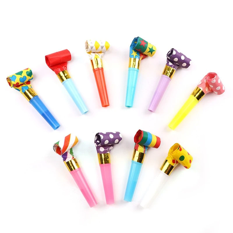 100pcs Party Blowers Funny Birthday Party Blowouts Blowers Musical Party Blowouts Noisemakers