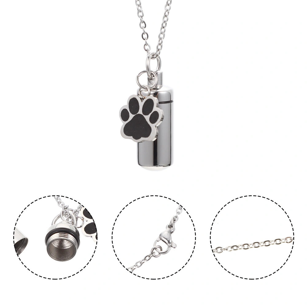 Cat Ashes Urn Necklace Stainless Steel Dog Urn Pet Bone Ashes Container