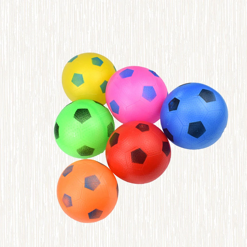 9Pcs Kids Inflatable Soccers Toys Multi-color Plastic Footballs Toys Funny Indoor Outdoor Game Toys (Random Color)