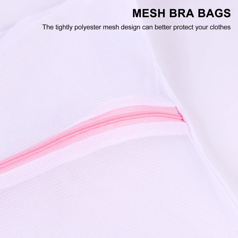 5Pcs Practical Mesh Laundry Washing Bags Travel Dorm Large Laundry Storage Bags