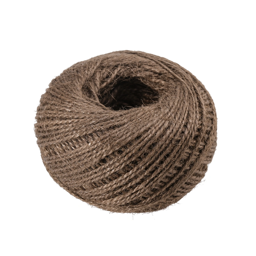 Natural Hemp Cord Jute Twine String Rope for Arts Crafts DIY Gift Packing Wedding Birthday Baby Shower Decoration Gardening Ornament (Coffee)