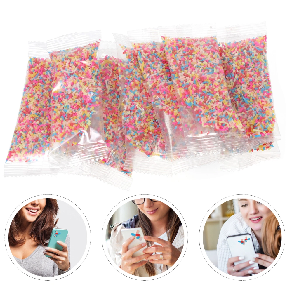 10 Bags of Polymer Clay Decors Phone Shell Adornment Decorative DIY Accessories