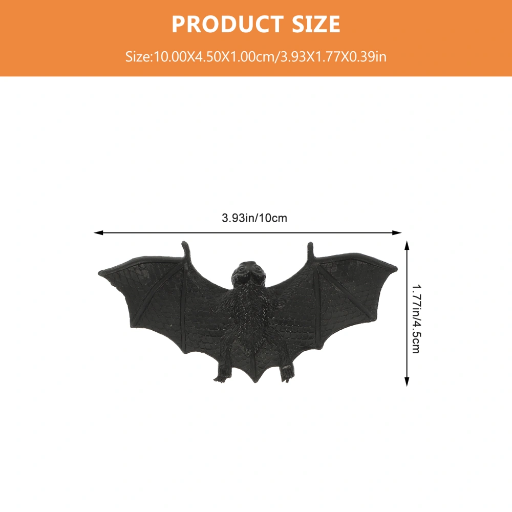 30pcs Interesting Fake Bat Prank Props Artificial Bat Tricky Toys for Halloween Party