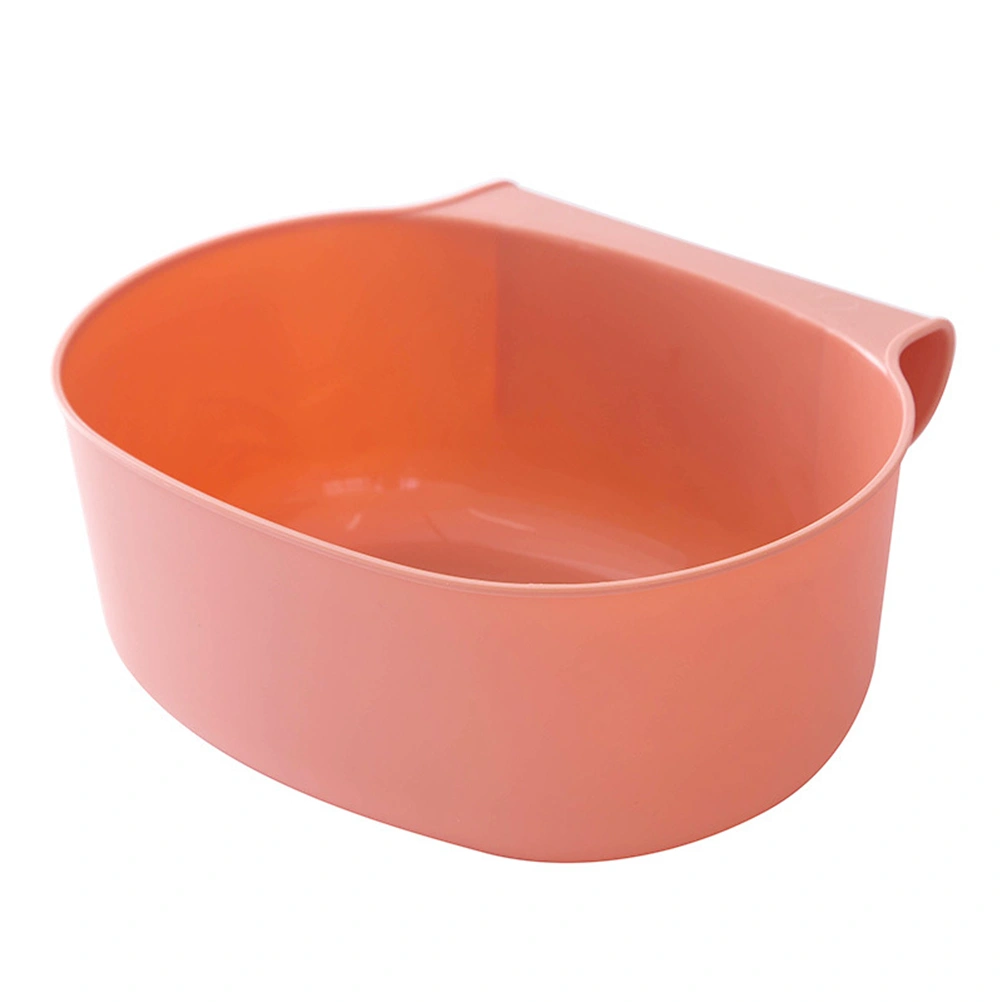 Plastic Cabiniet Door-Mount Trash Can Hanging Storage Wastebasket Garbage Bins (Pink)