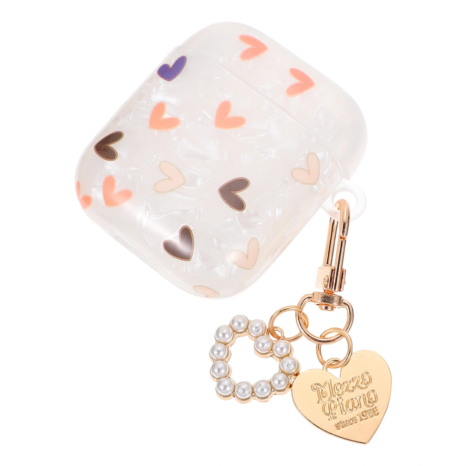 Heart Themed Earphone Case Cover Earbuds Covers Compatible for Airpods 1/2
