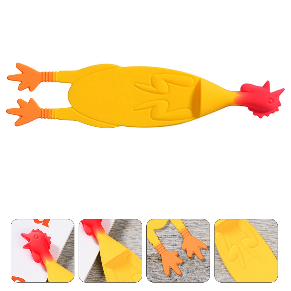 Silicone Chicken Marker Animal Carrot Bookmarks Students Creative Stationery