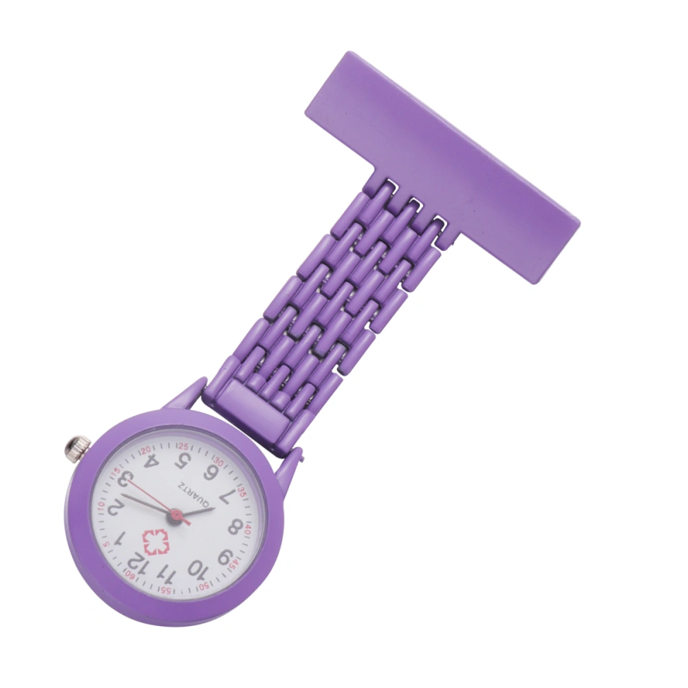 Nurse Fashionable Medical Nurse Watch Medical Nurse Pocket Hanging Watch Gift Watch (Purple)