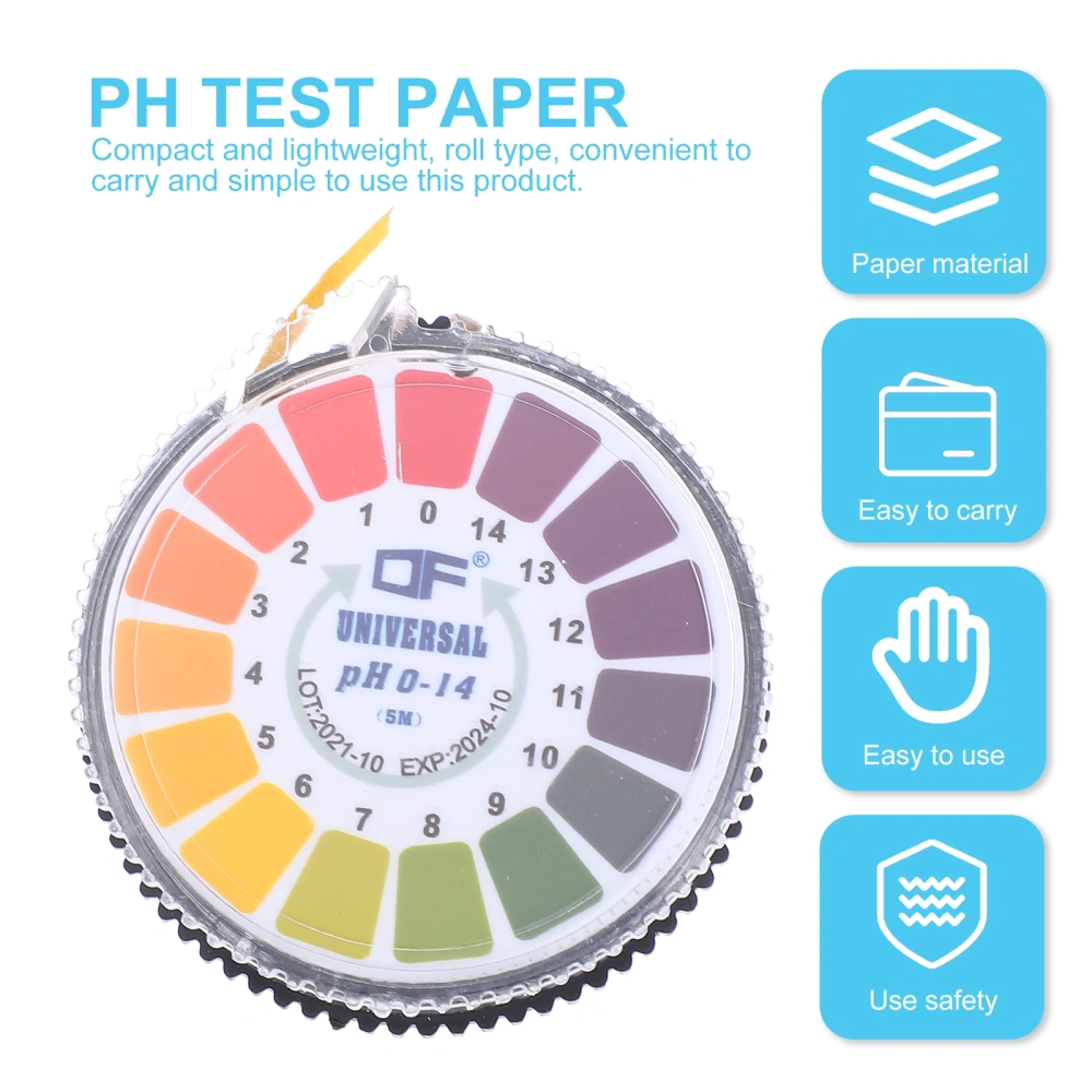 1 Roll Acid Alkalinity PH Test Paper Universal PH Test Paper Liquid PH Test Paper