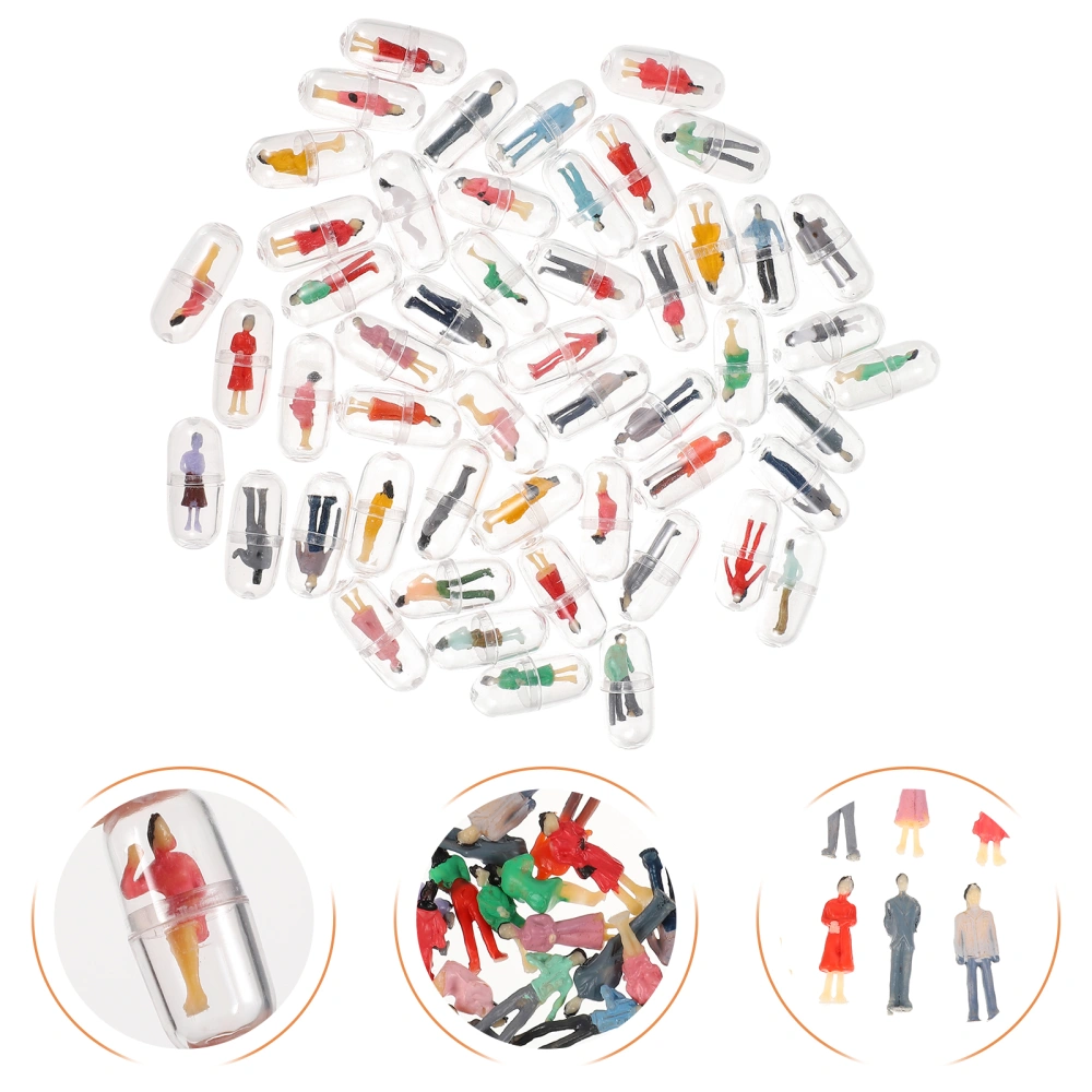 50pcs Phone Shell Capsule Ornament DIY Adornment Simulation Capsule Accessories