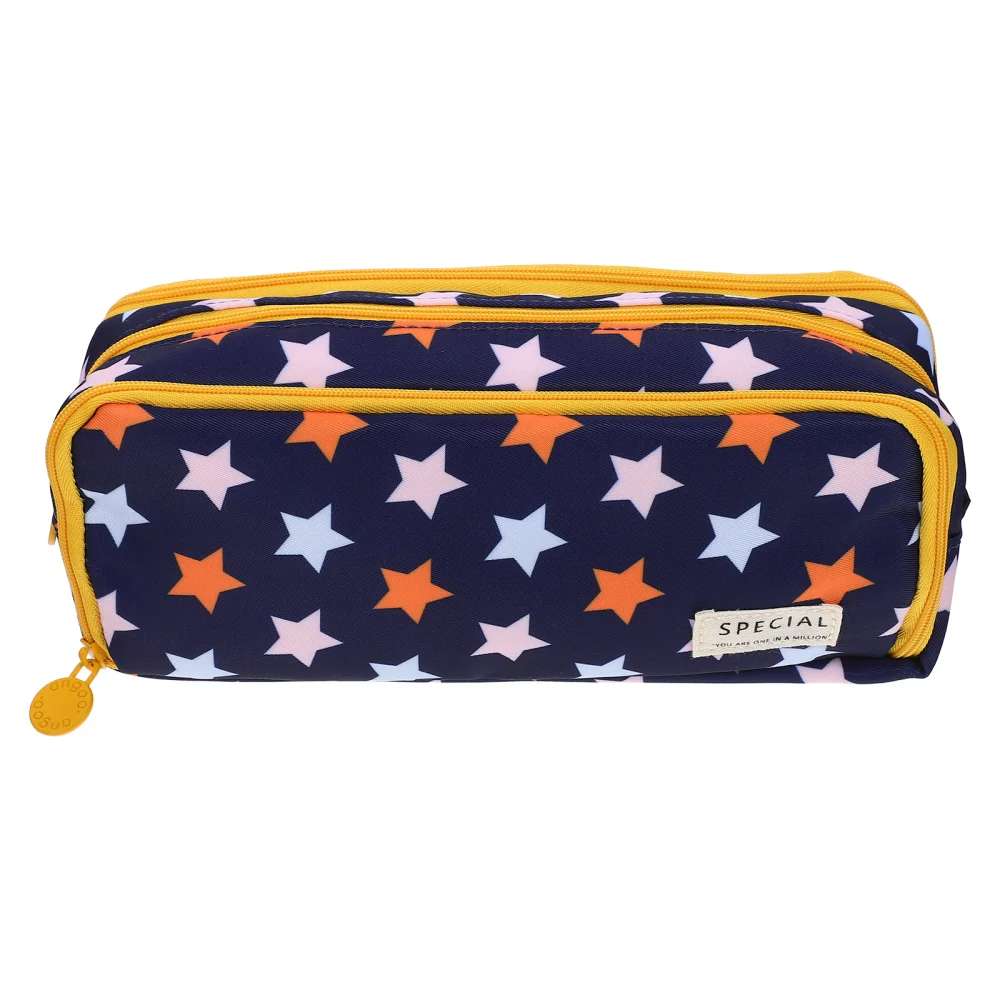 Large Pencil Pouch Wear-resist Pencil Holder Decorative Pen Bag Multi-use Pencil Case