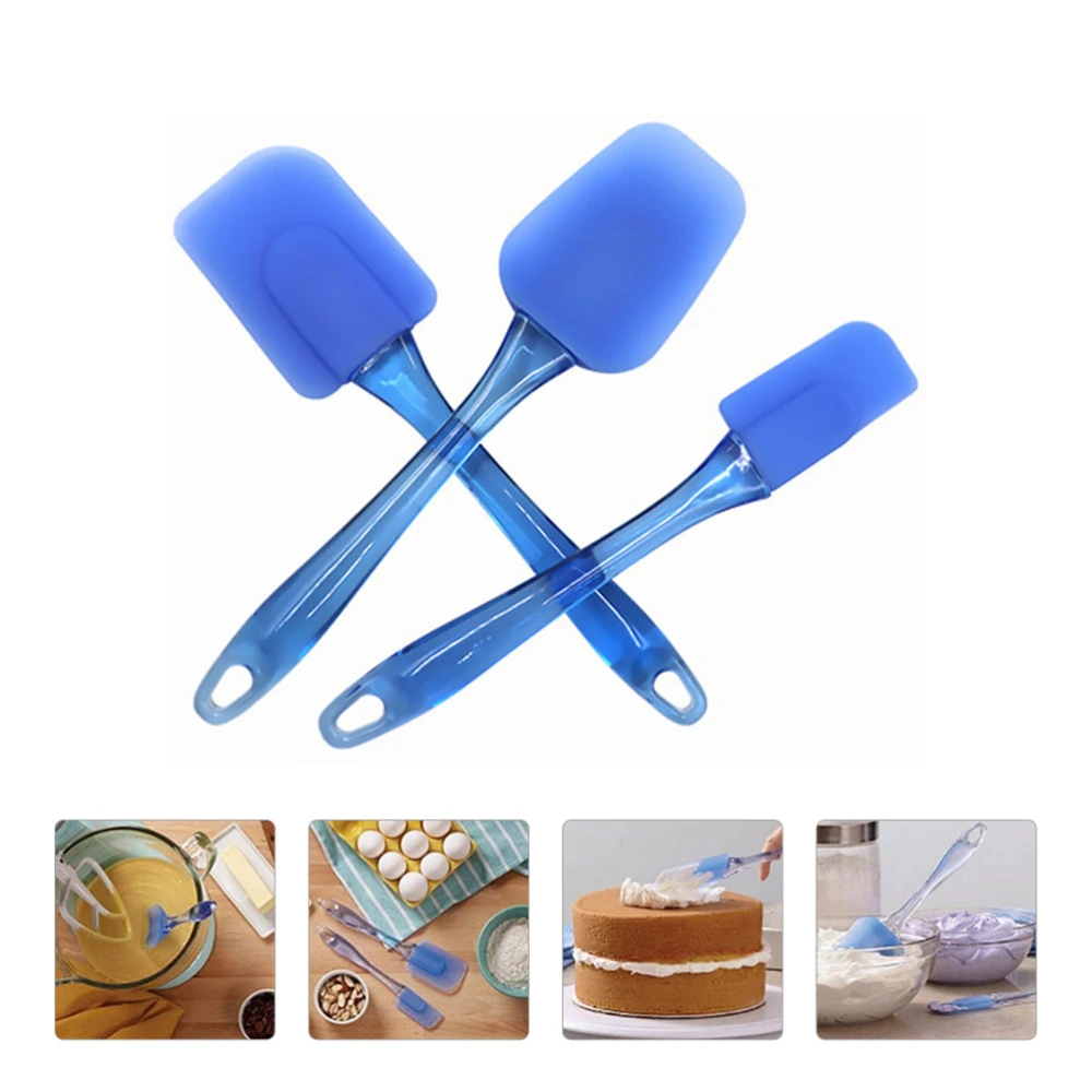 3Pcs Silicone Spatulas Silicone Scraper Heat Resistant Kitchen Spatulas