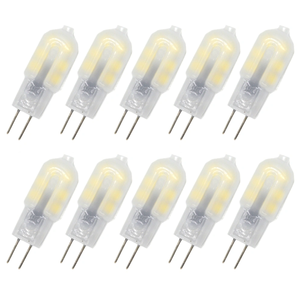 10pcs G4 AC 220V 1.5W 150LM 6000-6500K SMD 2835 12-LED Bulbs Lamps Lights (White)