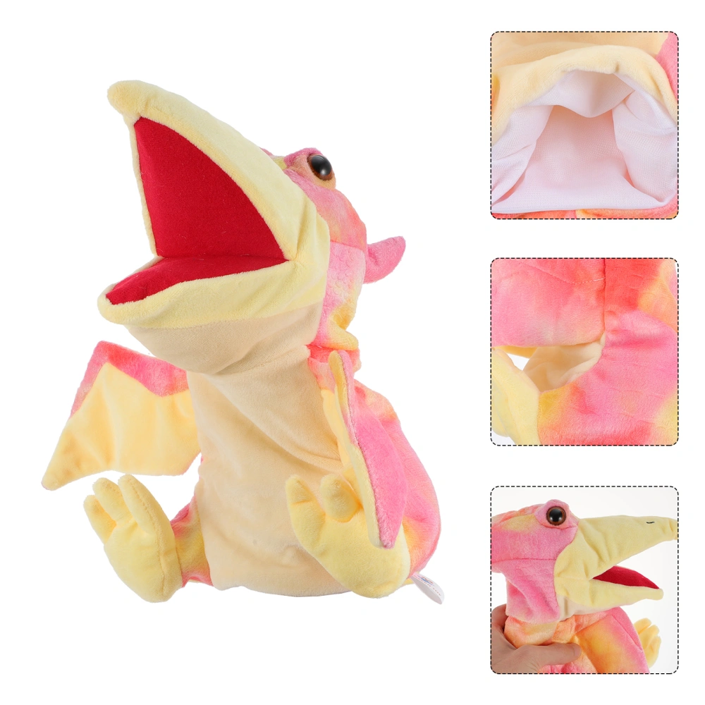 Funny Dinosaur Head Hand Puppet Figure Toy Pterodactyl Hand Puppet Figure Gloves