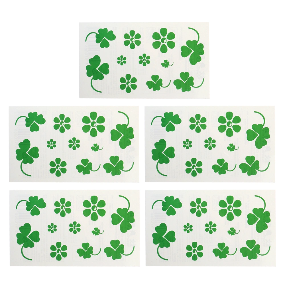 20pcs St. Patrick's Day Sticker Creative Waterproof Beautiful Decor Sticker for Festival Party Club