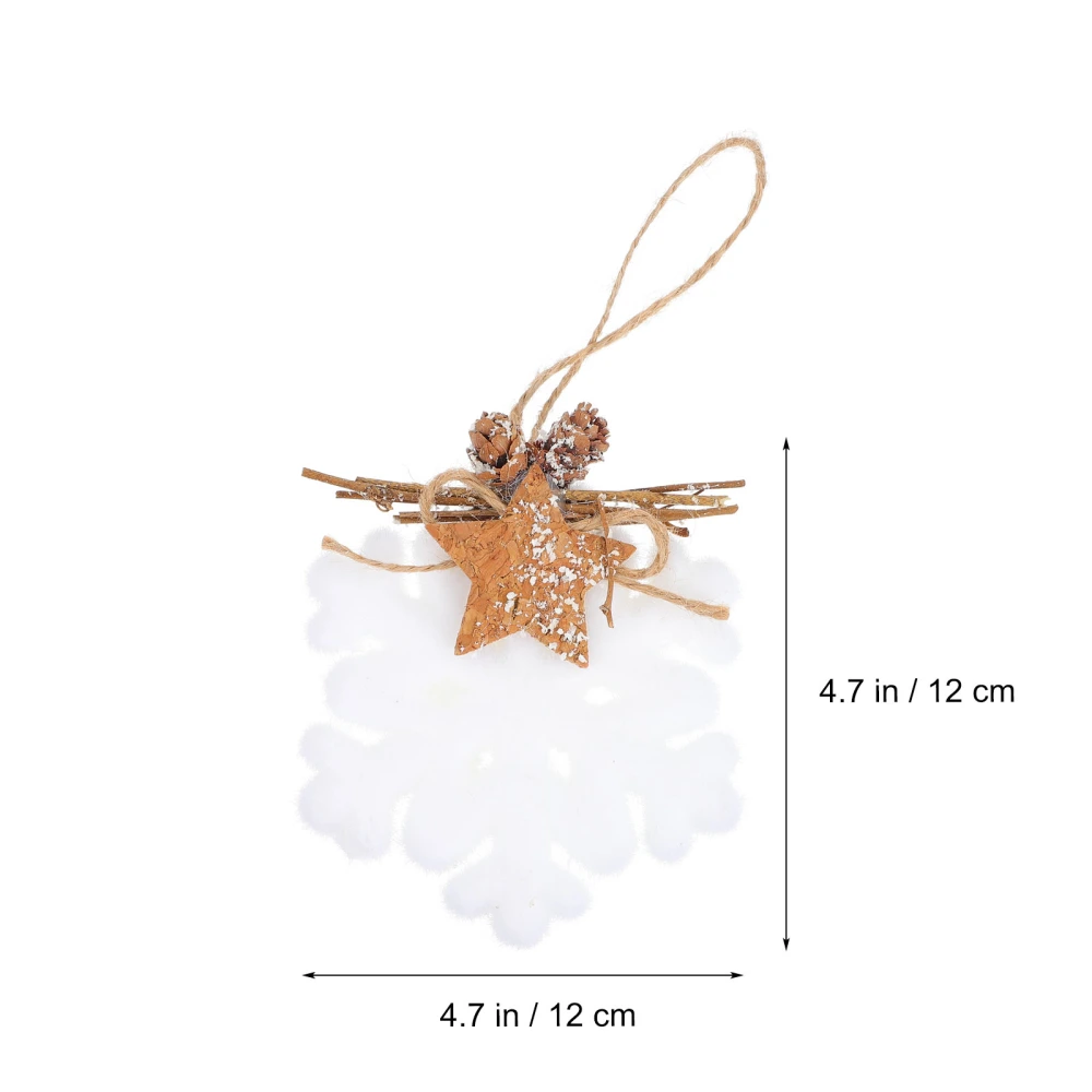 4pcs Christmas Tree Foams Pendants Tree Pendants Foams Snowflake Pendants