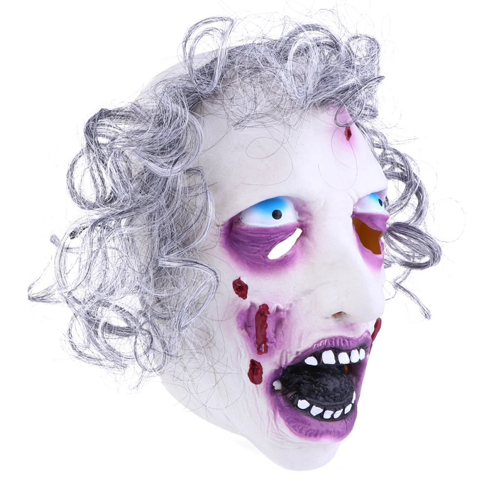 1Pc Halloween Cosplay Mask Terrifying Rotten Face Zombie Mask Horror Face Cover