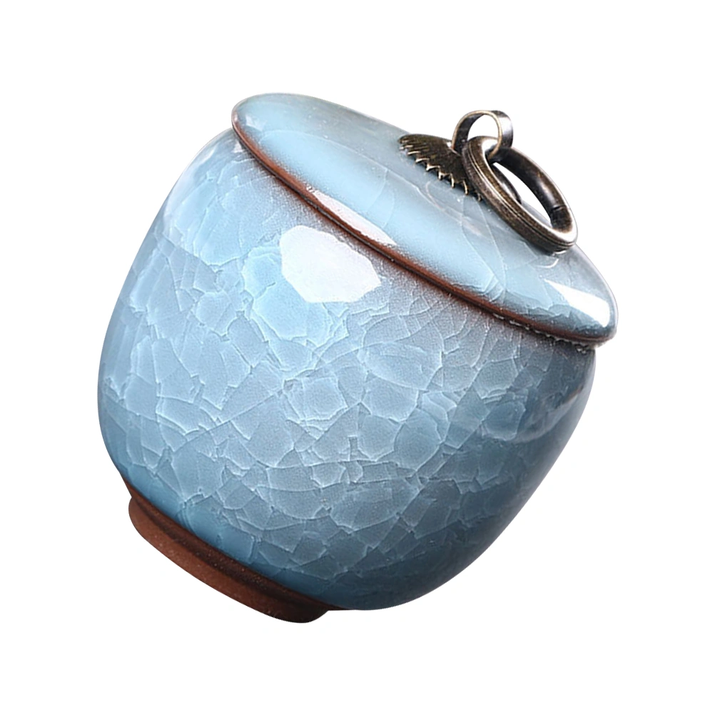 Sealed Pet Cinerary Casket Pet Cremation Ash Jar Ceramic Pet Ashes Holder